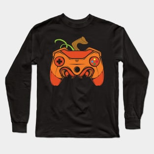 Halloween Pumpkin gamer Long Sleeve T-Shirt